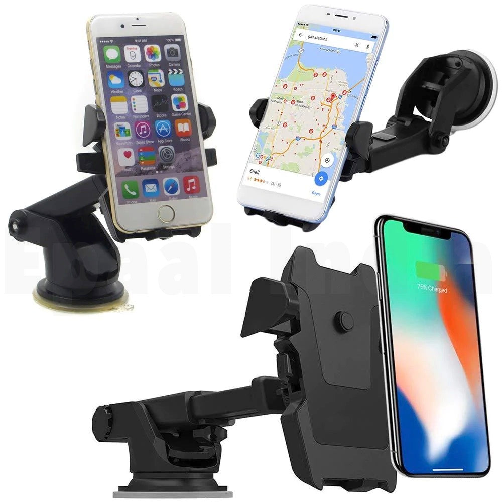 Epaal Long Neck Strong Washable Suction Cup Mobile Holder for Dashboard, WindShield