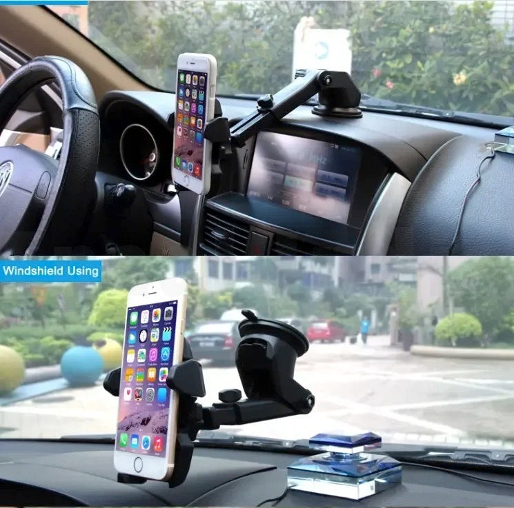 Epaal Long Neck Strong Washable Suction Cup Mobile Holder for Dashboard, WindShield