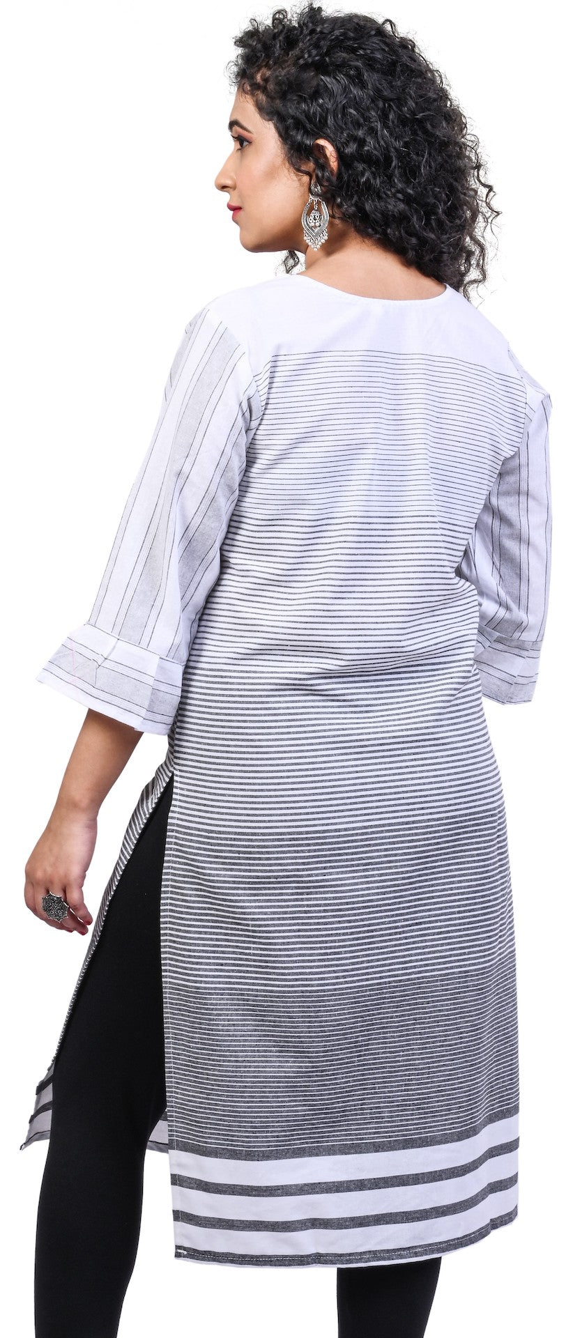 J'TTON Bell Sleeved Cotton Fancy Women Kurta (Summer)