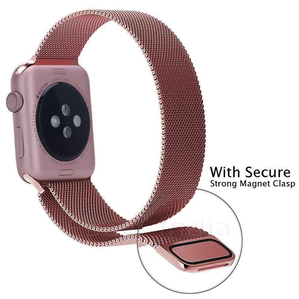 Apple watch series 4 stainless best sale steel 44mm case with milanese loop